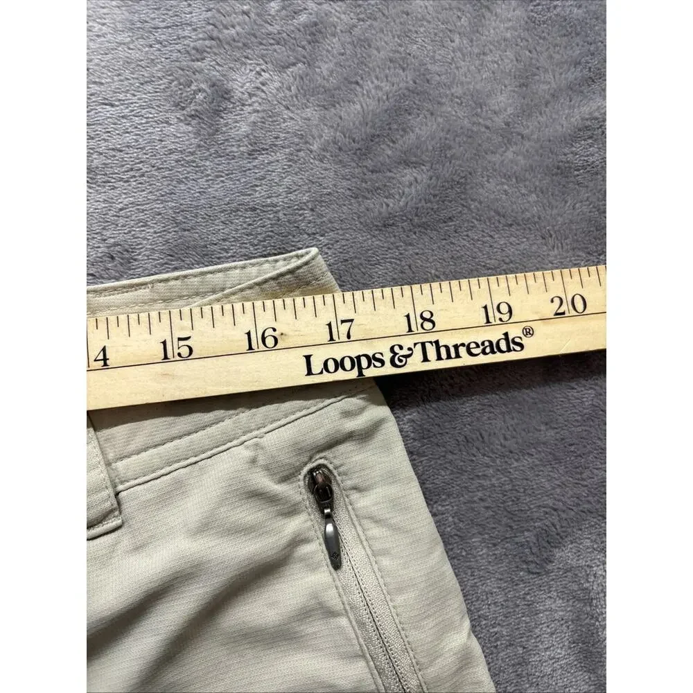 Columbia Shorts Womens 14 Beige XCQ Lightweight Utility Pocket Hiking Outdoors